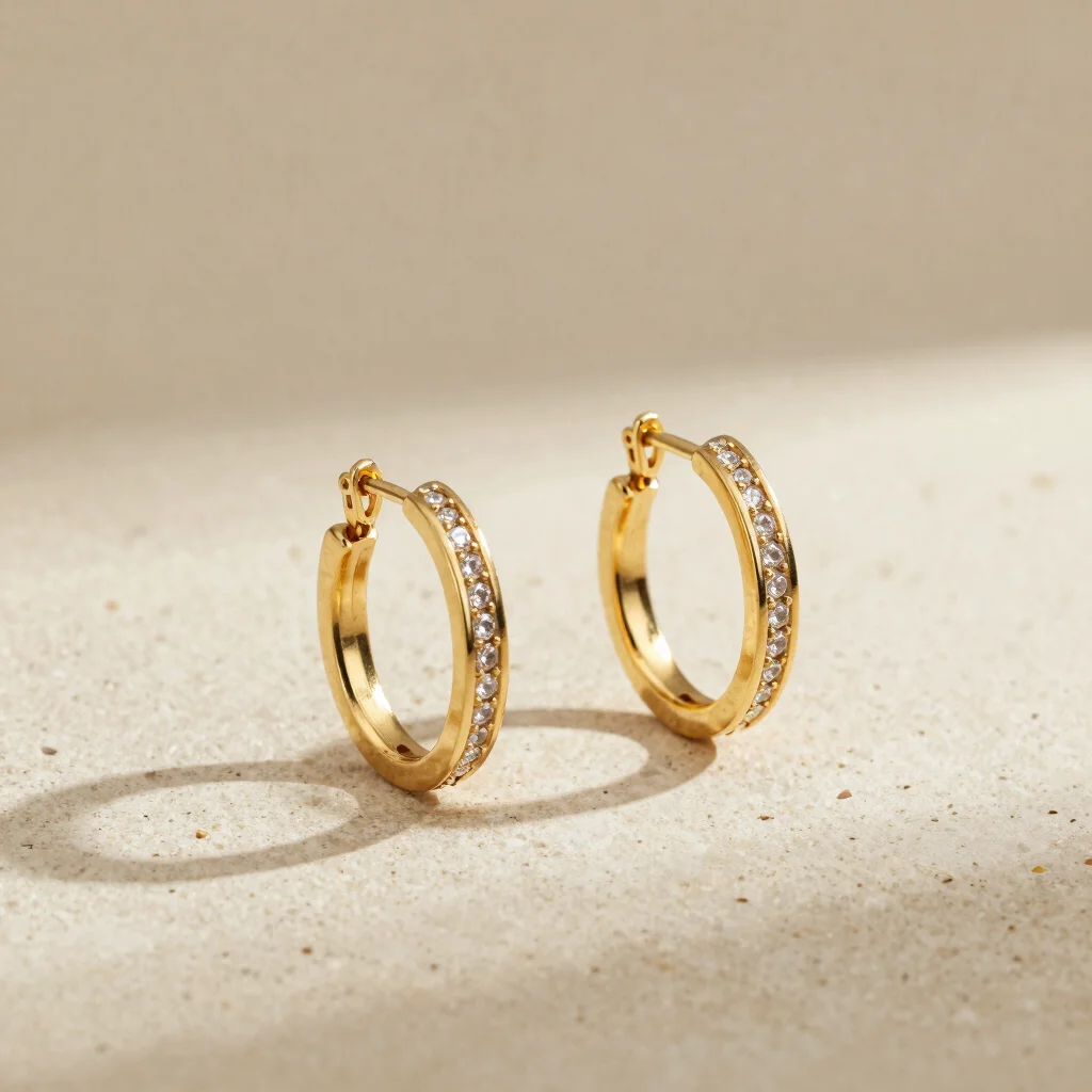 Sahar Stone Hoops
